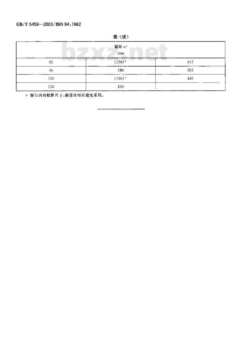 GB/T 5459-2003 纺织机械与附件 不锭细纱机和环锭捻线机 锭距 GB/T 5459-2003 纺织机械与附件 不锭细纱机和环锭捻线机 锭距