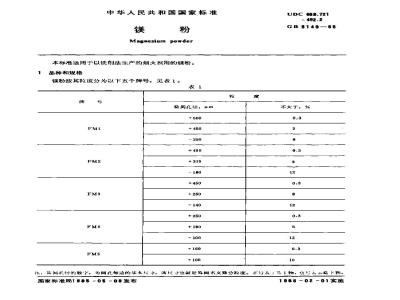 GB 5149-1985 镁粉