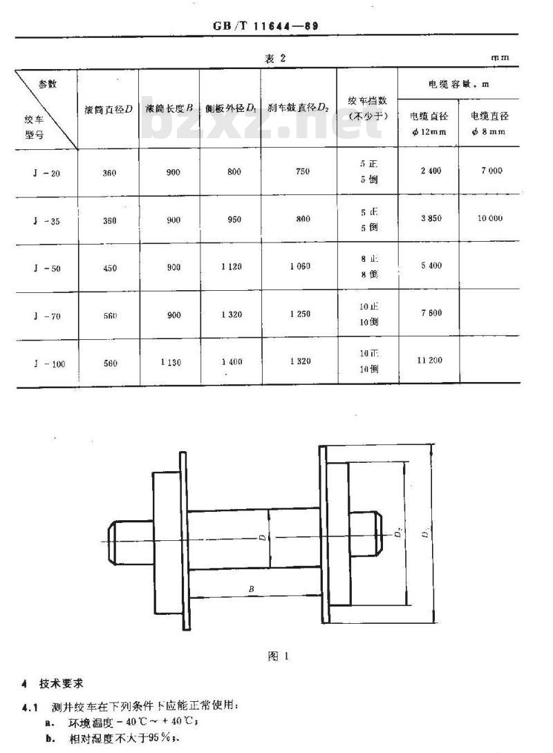 SY/T 5073-1993 测井绞车