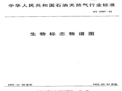 SY 5397-1991 Biomarker Spectrum