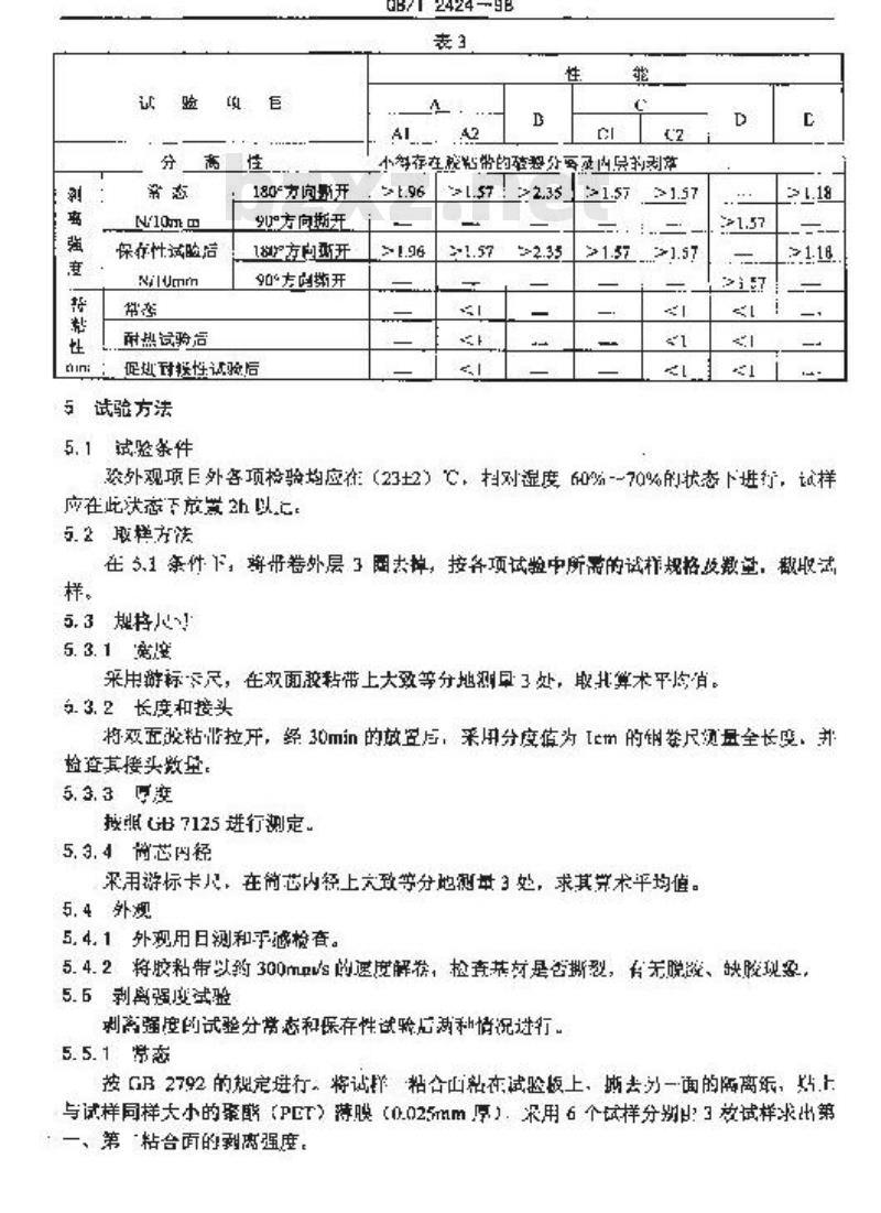 QB/T 2424-1998 双面胶粘带