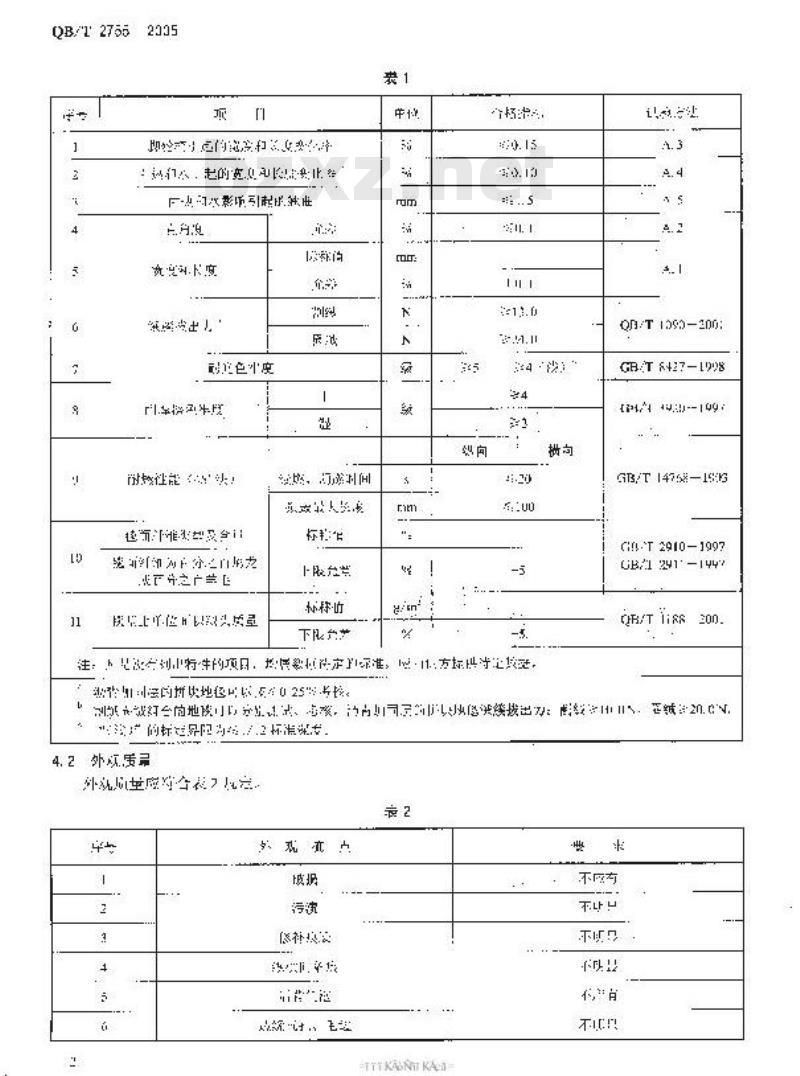 QB/T 2755-2005 拼块地毯 QB/T 2755-2005 拼块地毯
