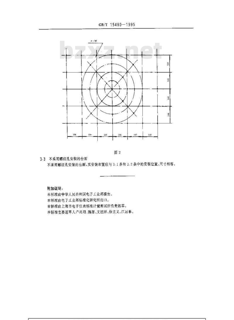 GB/T 15480-1995 电工电子产品用振动台、冲击台、碰撞台台面安装尺寸系列 GB/T 15480-1995 电工电子产品用振动台、冲击台、碰撞台台面安装尺寸系列