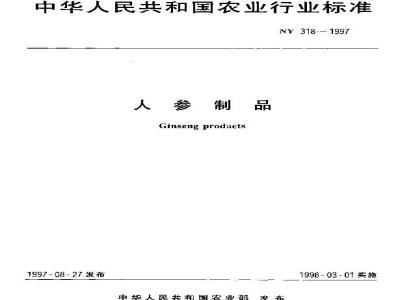 NY 318-1997 Ginseng products