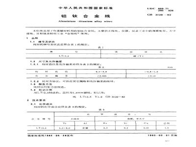 GB/T 3129-1982 铝钛合金丝