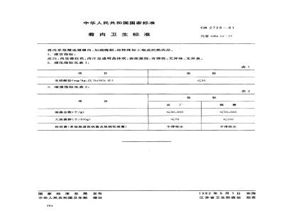 GB 2728-1981 肴肉卫生标准
