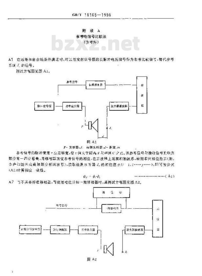 GB/T 16165-1996 水听器相位一致性测量方法 GB/T 16165-1996 水听器相位一致性测量方法