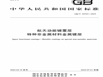 GB/T 43763-2024航天功能镀覆层 特种非金属材料金属镀层 
