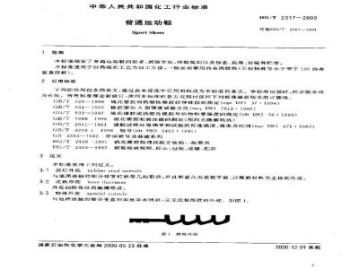 HG/T 2017-2000 普通运动鞋