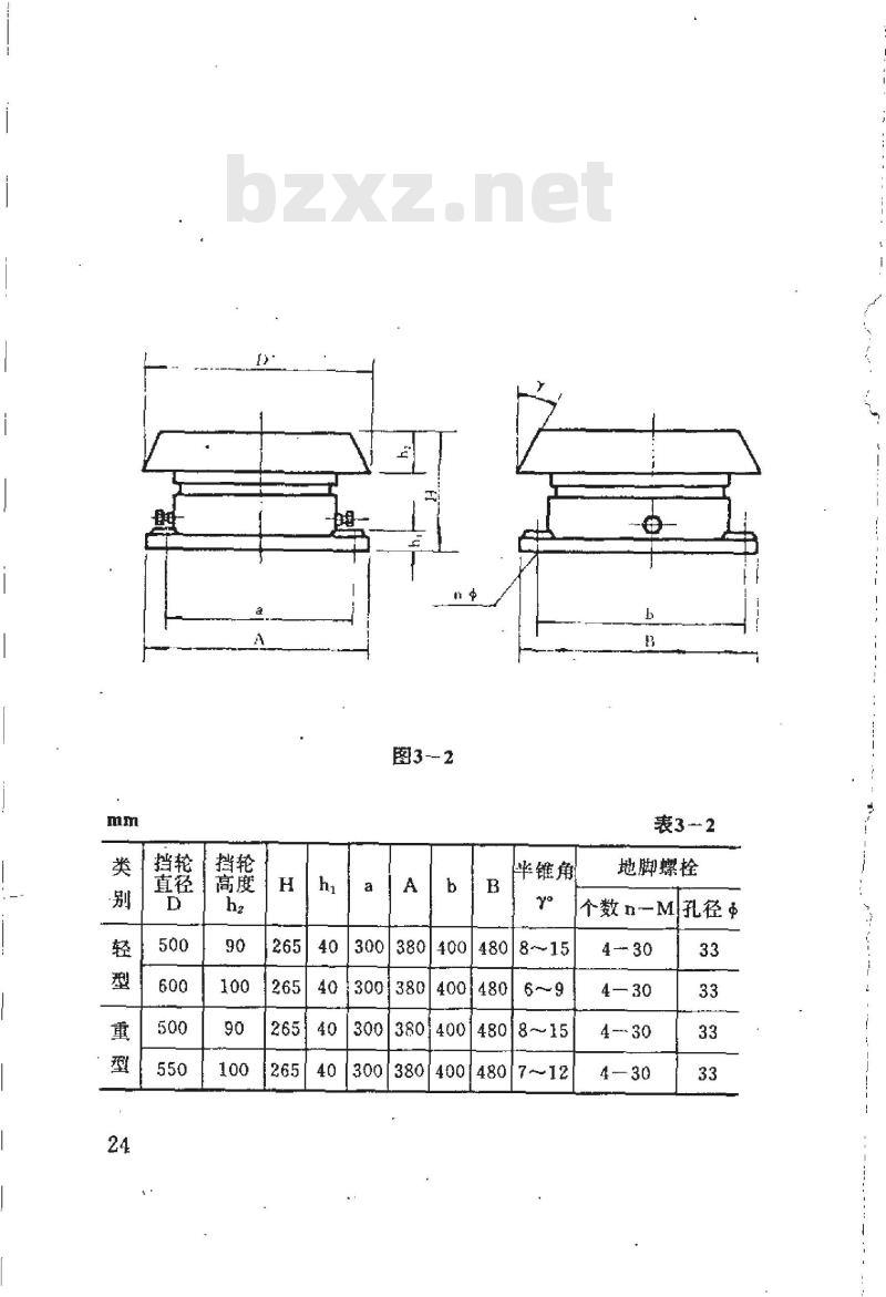HG 21546.3-1993 回转圆筒用挡轮 HG 21546.3-1993 回转圆筒用挡轮