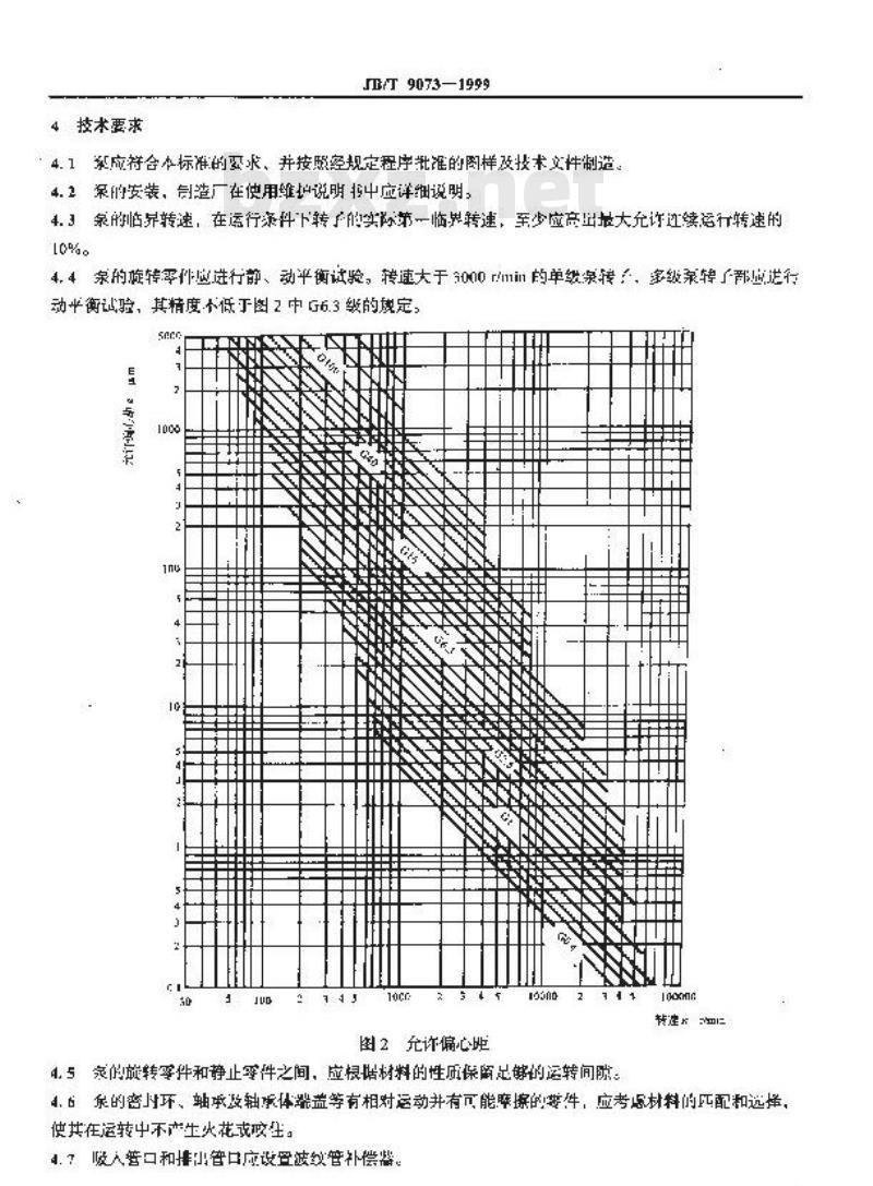JB/T 9073-1999 空气分离设备用离心式低温液体泵 JB/T 9073-1999 空气分离设备用离心式低温液体泵