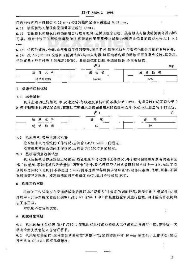 JB/T 8769.2-1998 凸轮轴车床 技术条件 JB/T 8769.2-1998 凸轮轴车床 技术条件