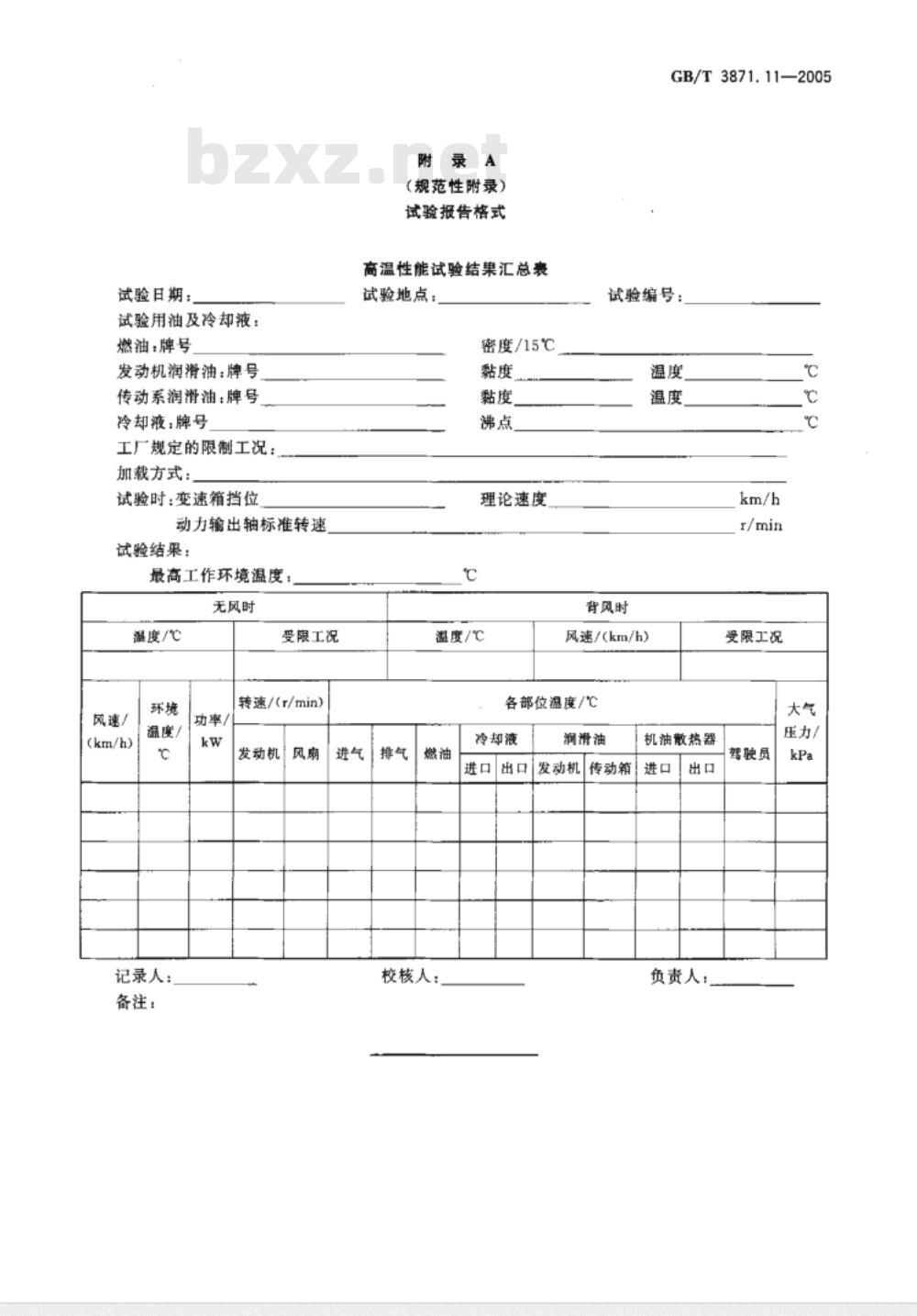GB/T 3871.11-2006 农业拖拉机试验规程 第11部分高温性能试验 GB/T 3871.11-2006 农业拖拉机试验规程 第11部分高温性能试验