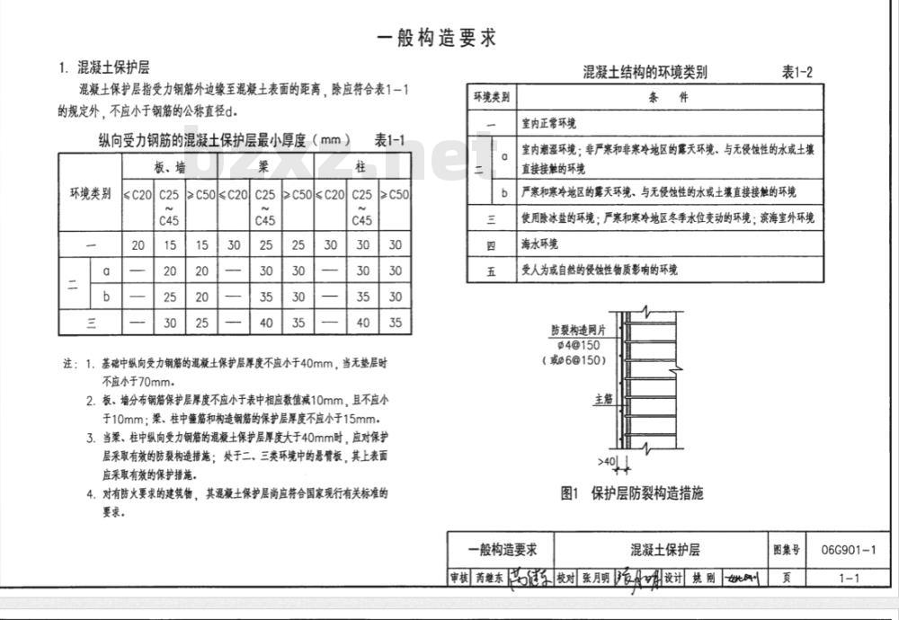 06G901-1 混凝土结构施工钢筋排布规则与详图（现浇混凝土框架、剪力墙、框架剪力墙）