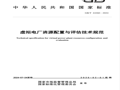 GB/T 44260-2024虚拟电厂资源配置与评估技术规范 