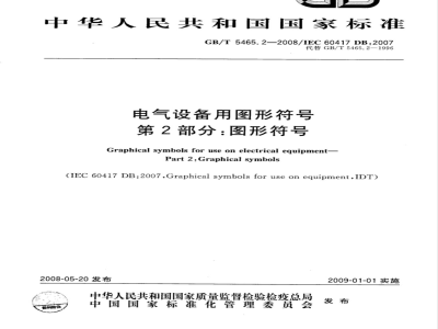 GB/T 5465.2-2008 电气设备用图形符号 第2部分：图形符号