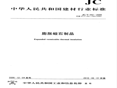 JC/T 442-2009 膨胀蛭石制品