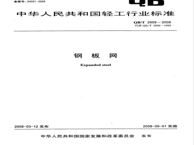 QB/T 2959-2008 钢板网