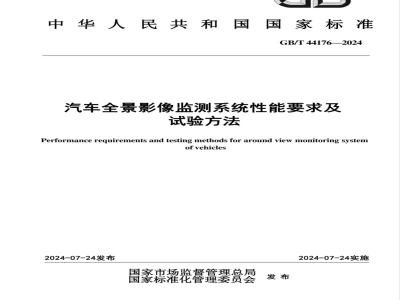 GB/T 44176-2024汽车全景影像监测系统性能要求及试验方法 