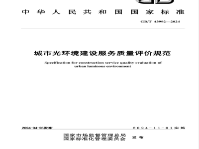 GB/T 43992-2024城市光环境建设服务质量评价规范 