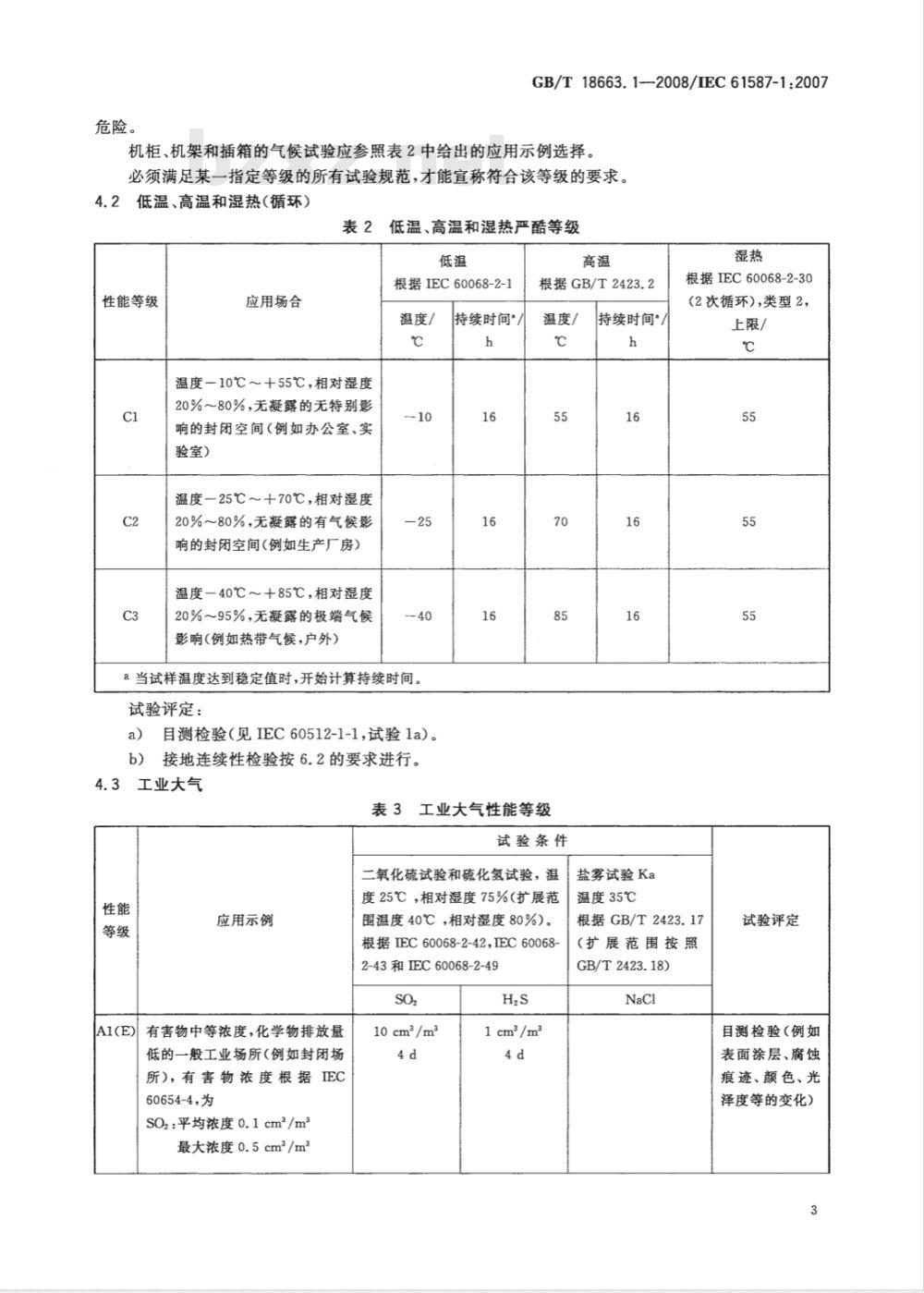 GB/T 18663.1-2008 电子设备机械结构 公制系列和英制系列的试验 第1部分: 机柜、机架、插箱和机箱的气候、机械试验及安全要求 GB/T 18663.1-2008 电子设备机械结构 公制系列和英制系列的试验 第1部分: 机柜、机架、插箱和机箱的气候、机械试验及安全要求