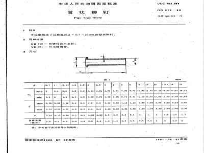 JB/T 10582-2006 管状铆钉