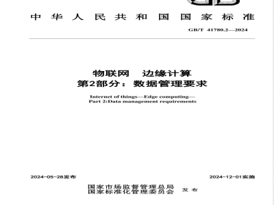 GB/T 41780.2-2024物联网 边缘计算 第2部分：数据管理要求 