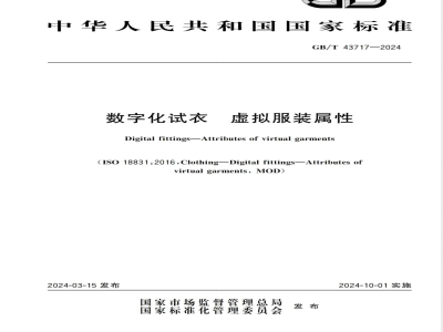 GB/T 43717-2024数字化试衣 虚拟服装属性 