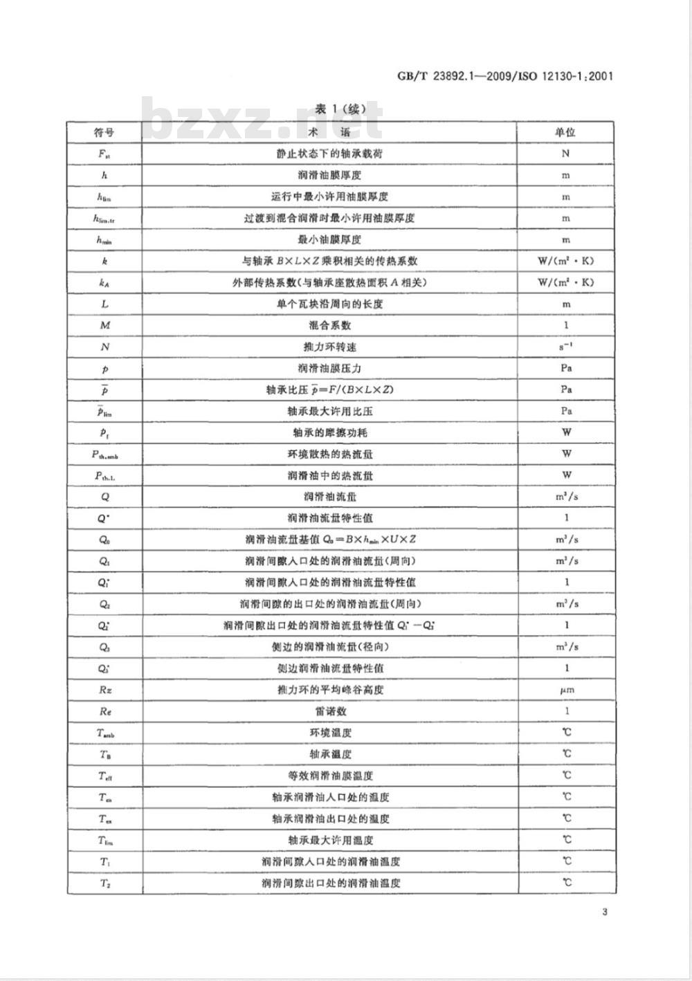 GB/T 23892.1-2009 滑动轴承 稳态条件下流体动压可倾瓦块止推轴承 第1部分:可倾瓦块止推轴承的计算 GB/T 23892.1-2009 滑动轴承 稳态条件下流体动压可倾瓦块止推轴承 第1部分:可倾瓦块止推轴承的计算