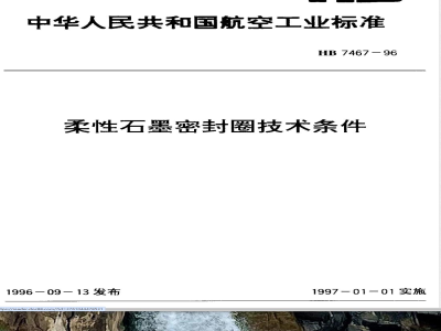 HB 7467-1996 柔性石墨密封圈技术条件