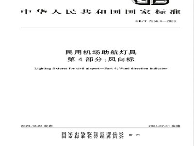 GB/T 7256.4-2023民用机场助航灯具 第4部分:风向标 