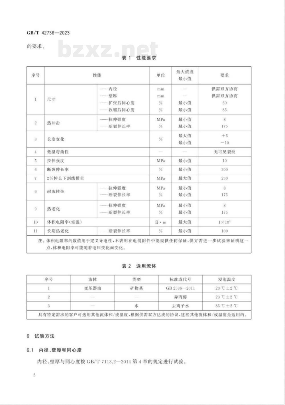 GB/T 42736-2023半导电聚烯烃热收缩管 GB/T 42736-2023半导电聚烯烃热收缩管