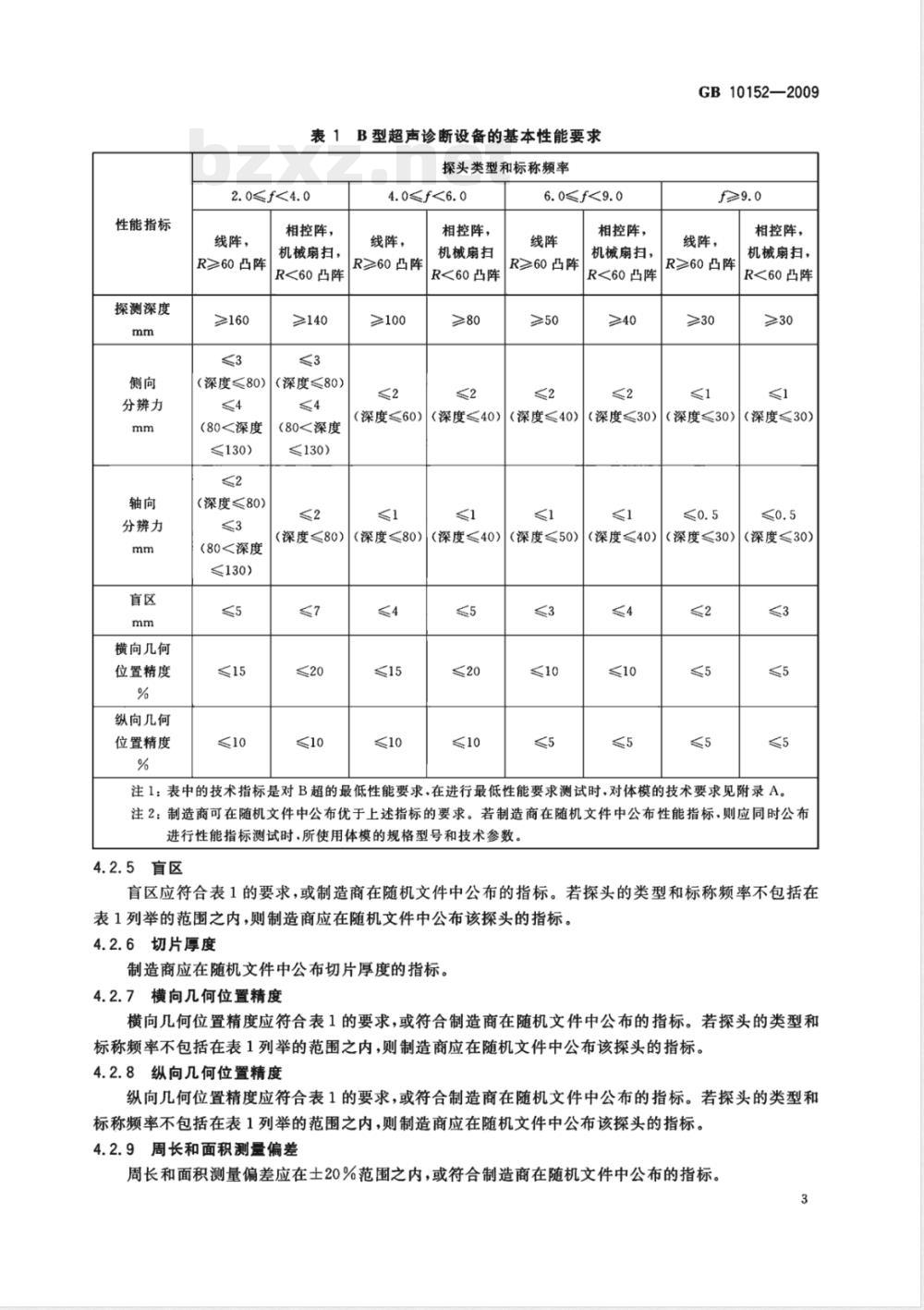 GB 10152-2009 B型超声诊断设备 GB 10152-2009 B型超声诊断设备