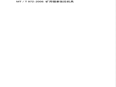 MT/T 972-2006 矿用锚索张拉机具