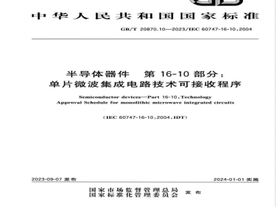 GB/T 20870.10-2023半导体器件 第16-10部分：单片微波集成电路技术可接收程序 
