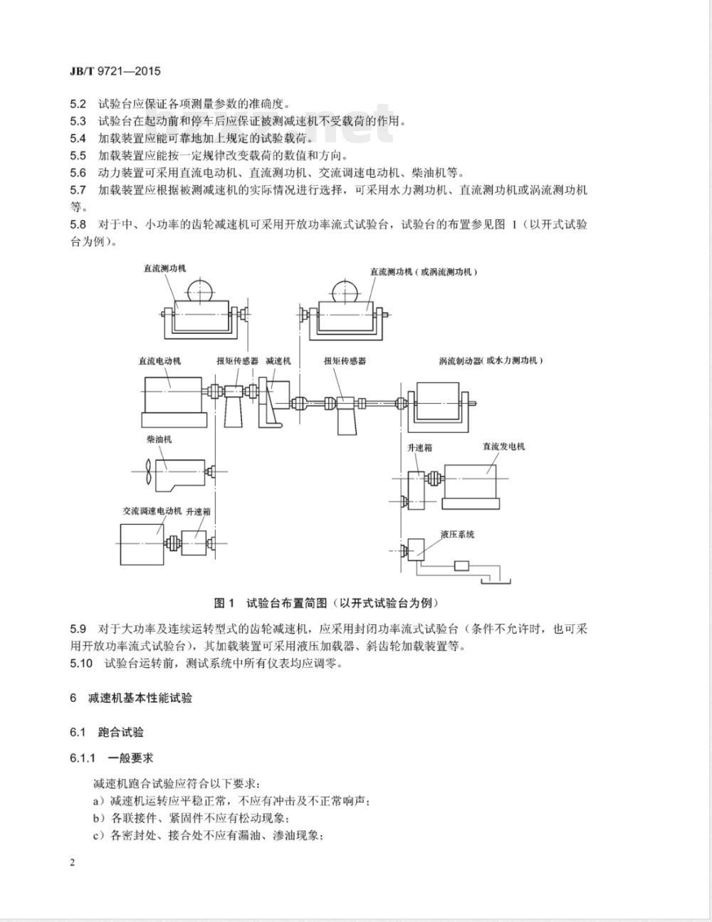 JB/T 9721-2015土方机械 减速机试验方法 JB/T 9721-2015土方机械 减速机试验方法