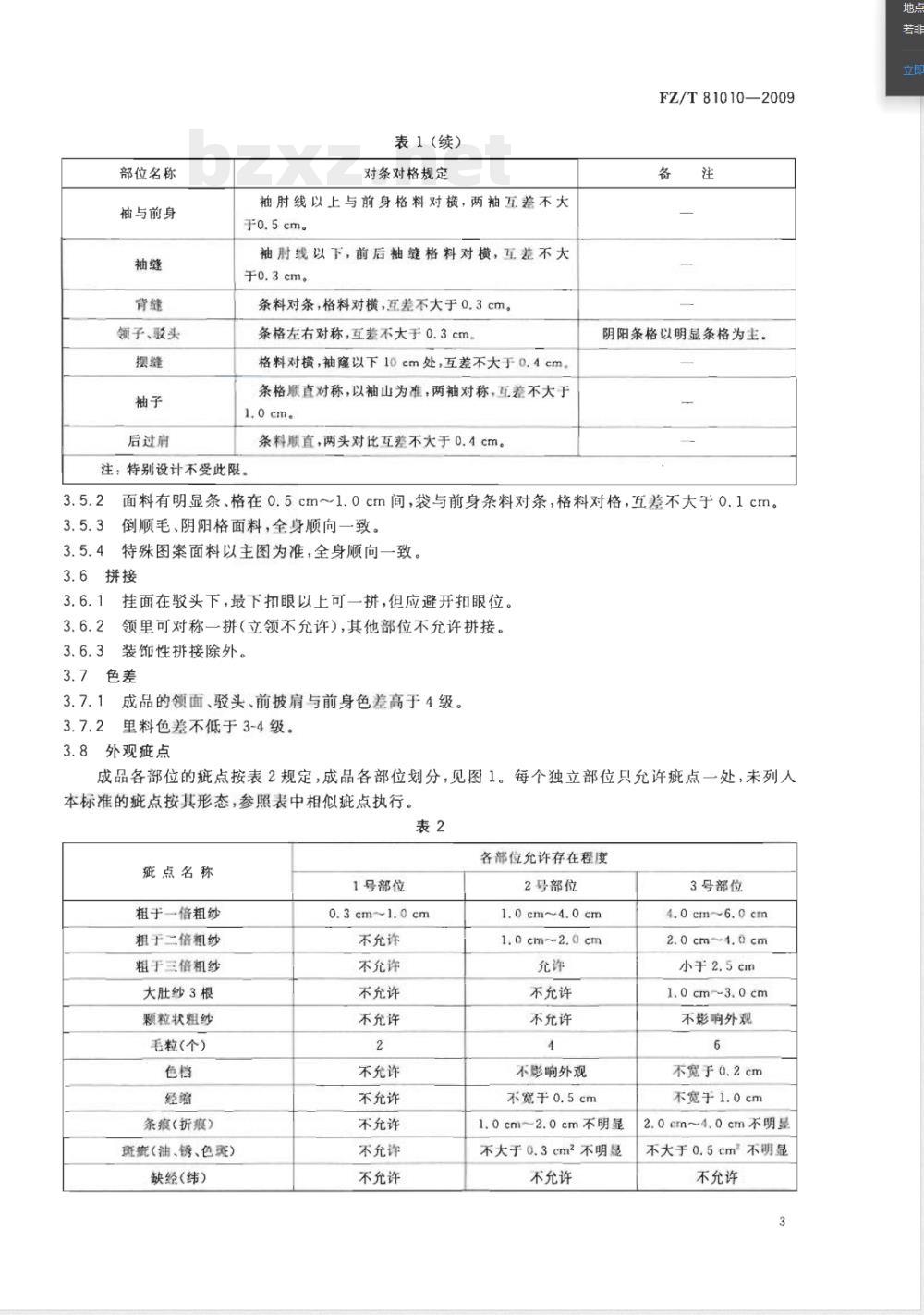 FZ/T 81010-2009/XG1-2011《风衣》国家标准第1号修改单 FZ/T 81010-2009/XG1-2011《风衣》国家标准第1号修改单