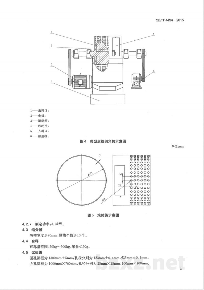 YB/T 4494-2015焦炭反应性及反应后强度机械制样技术规范 YB/T 4494-2015焦炭反应性及反应后强度机械制样技术规范
