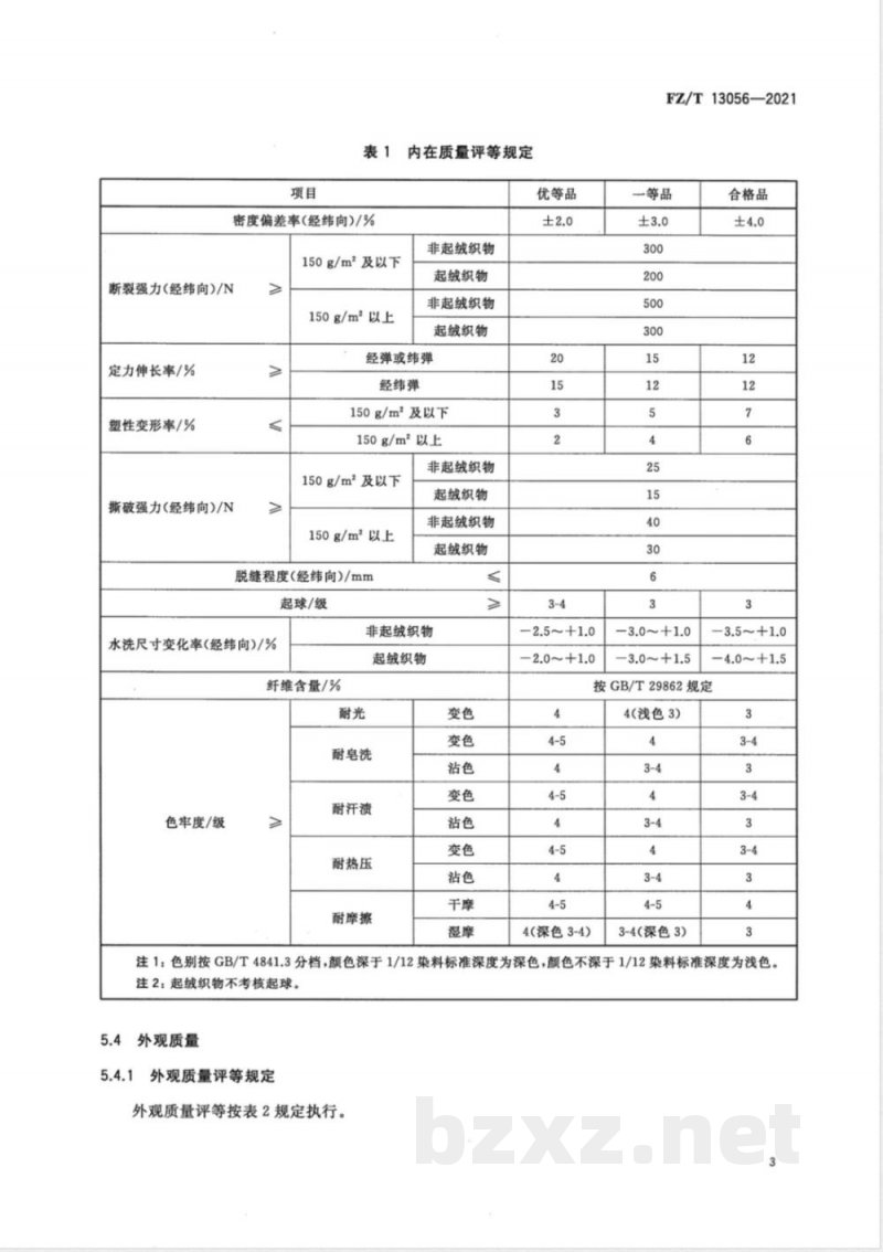 FZ/T 13056-2021涤粘混纺色纺弹力布 FZ/T 13056-2021涤粘混纺色纺弹力布