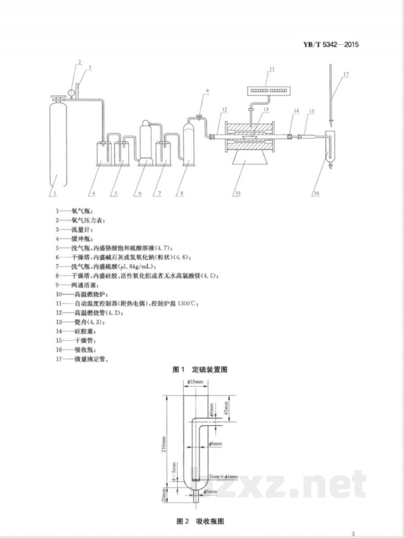 YB/T 5342-2015磷铁 硫含量的测定 燃烧中和滴定法 YB/T 5342-2015磷铁 硫含量的测定 燃烧中和滴定法
