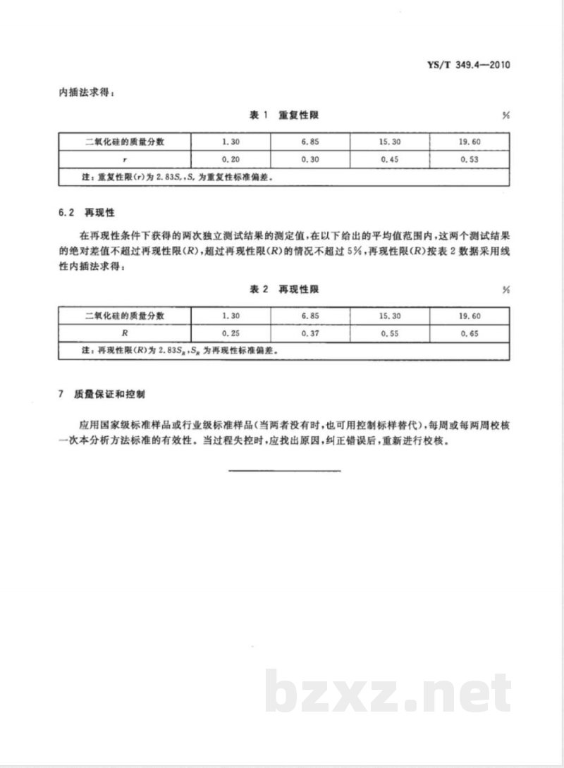YS/T 349.4-2010硫化钴精矿化学分析方法 第4部分:二氧化硅量的测定 氟硅酸钾容量法 YS/T 349.4-2010硫化钴精矿化学分析方法 第4部分:二氧化硅量的测定 氟硅酸钾容量法