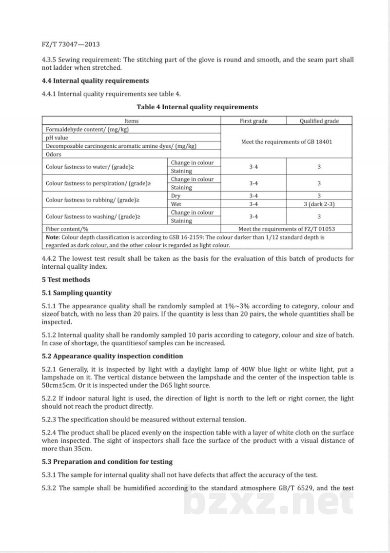 FZ/T 73047-2013E针织民用手套（英文版） 