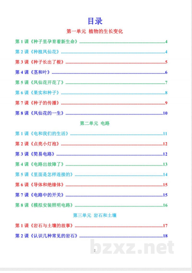 新改版教科版科学四年级下册全册知识点（精编版）