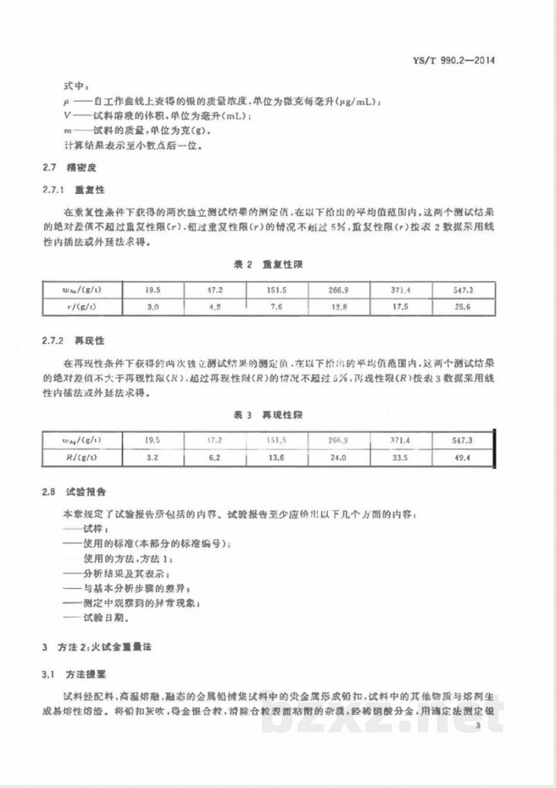 YS/T 990.2-2014冰铜化学分析方法 第2部分:金量和银量的测定 原子吸收光谱法和火试金法 YS/T 990.2-2014冰铜化学分析方法 第2部分:金量和银量的测定 原子吸收光谱法和火试金法