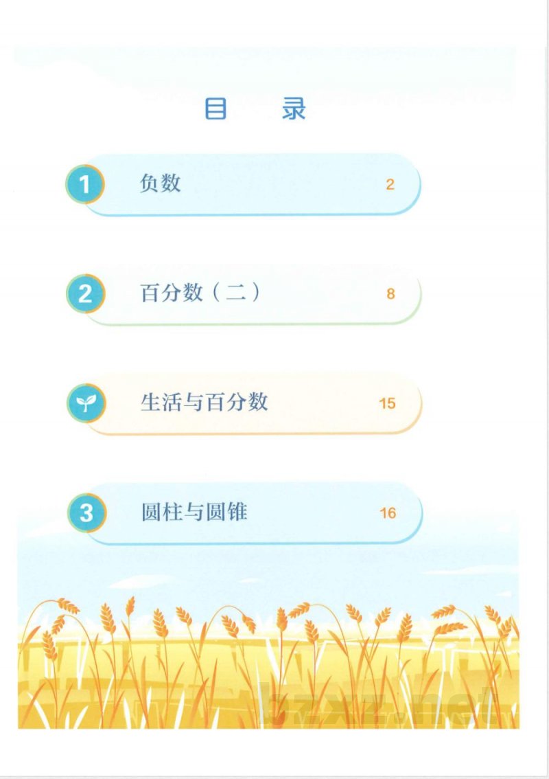 人教版数学六年级下册（全本）