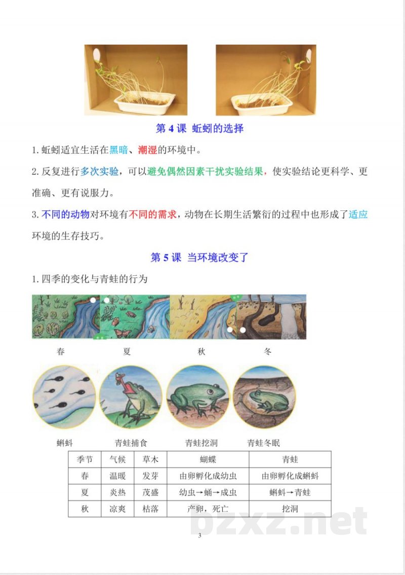 2025年新教科版五年级下册科学全册知识点