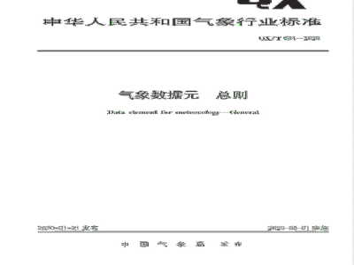 QX/T 534-2020气象数据元 总则 