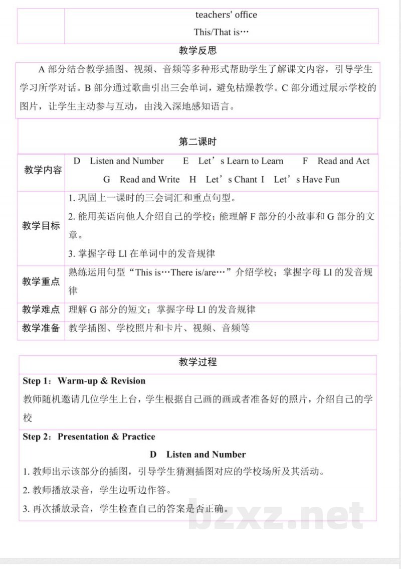 2025湘少版英语四年级上册全册教学设计教案 2025湘少版英语四年级上册全册教学设计教案