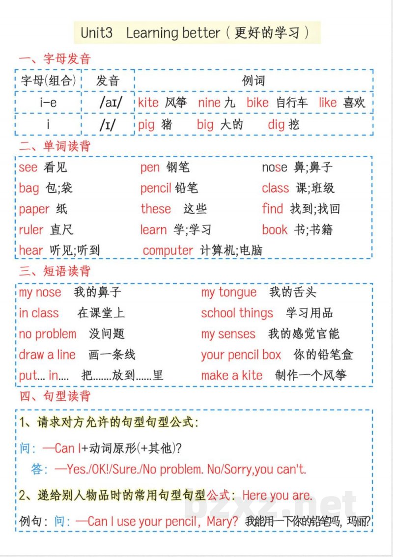 25年人教pep三年级下册英语1-6单元知识点