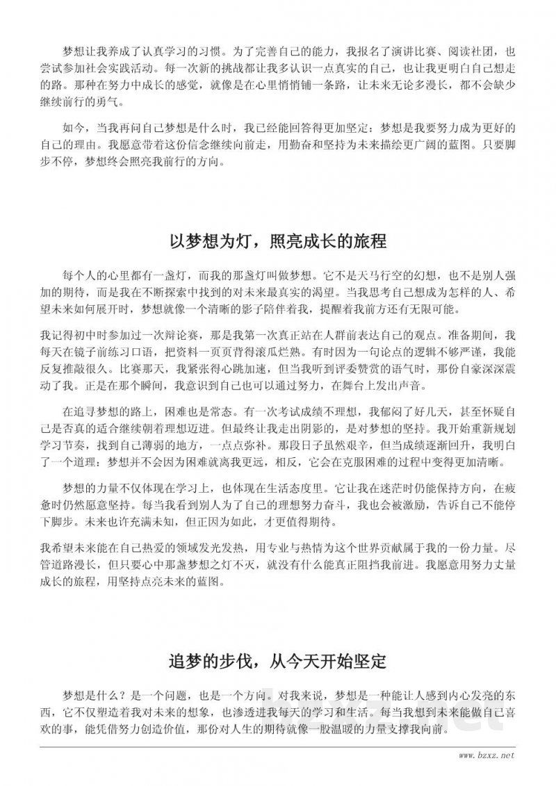 以梦想为灯：我的未来蓝图作文（500字范文）